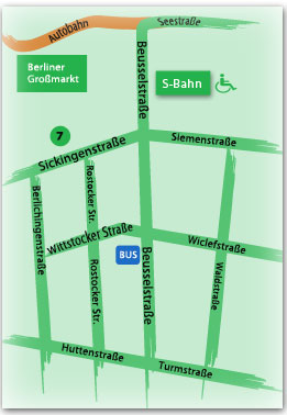 Wegbeschreibung - Auszug Stadtplan